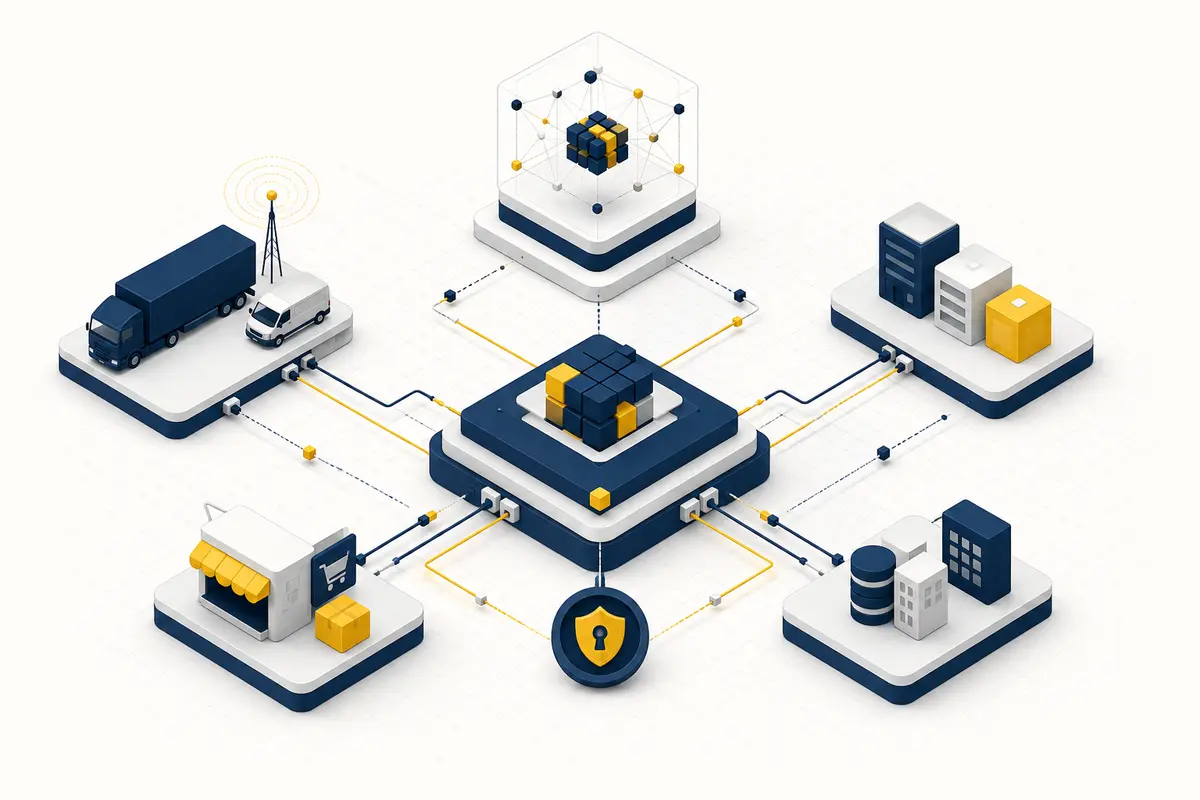 Rete di integrazioni tra piattaforma logistica, telematica, partner e intelligenza artificiale